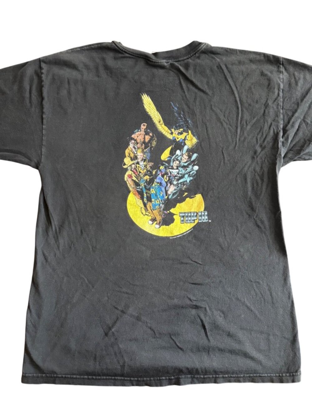 Vintage Marvel Hanes Heavyweight Superhero Graphic Tee Black XL - Picture 3 of 3